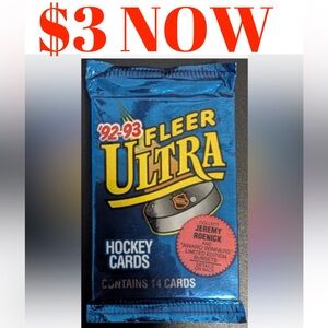 1992/93 Fleer Ultra Premier Edition Sealed Hockey Card Pack